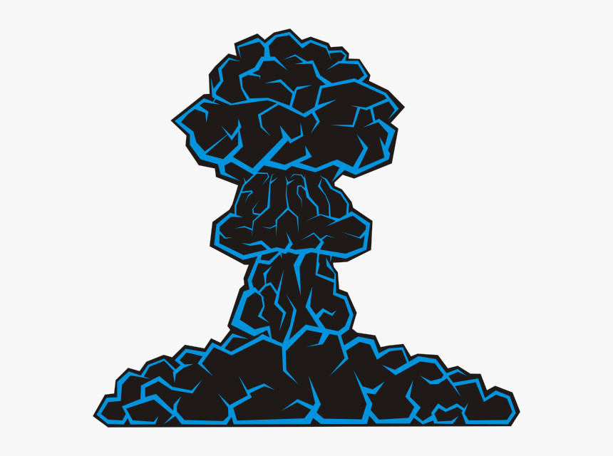 Mushroom Cloud Svg Clip Arts - Mushroom Cloud Clip Art, HD Png Download