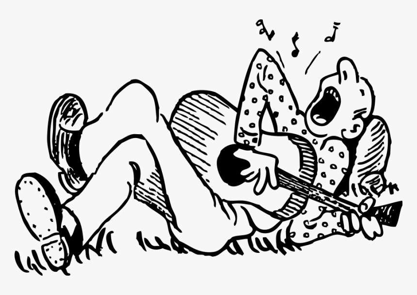 Laying Back Singing Svg Clip Arts - Singing Clip Art, HD Png Download