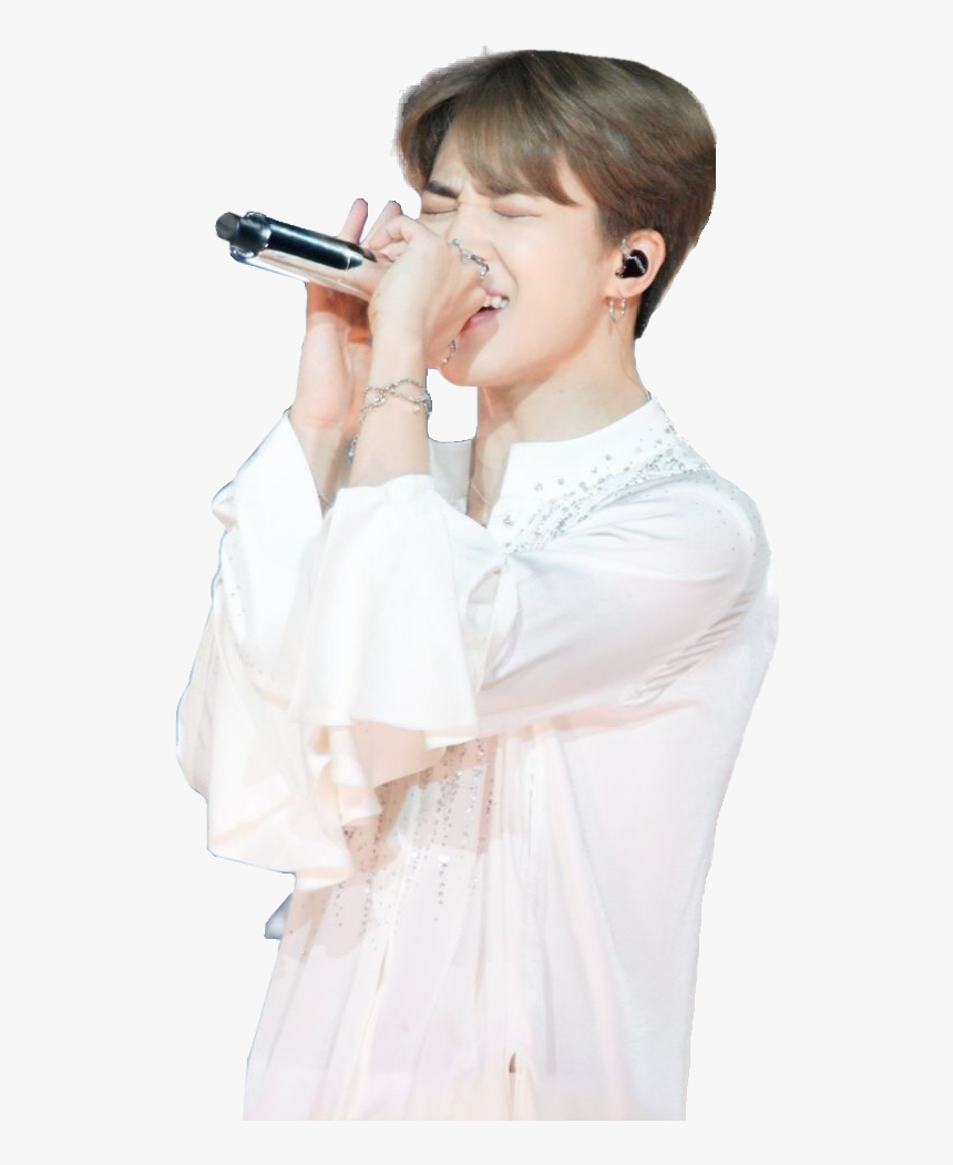 #jimin #bts #kpop #singing #singer #white #handsome - Singing, HD Png Download