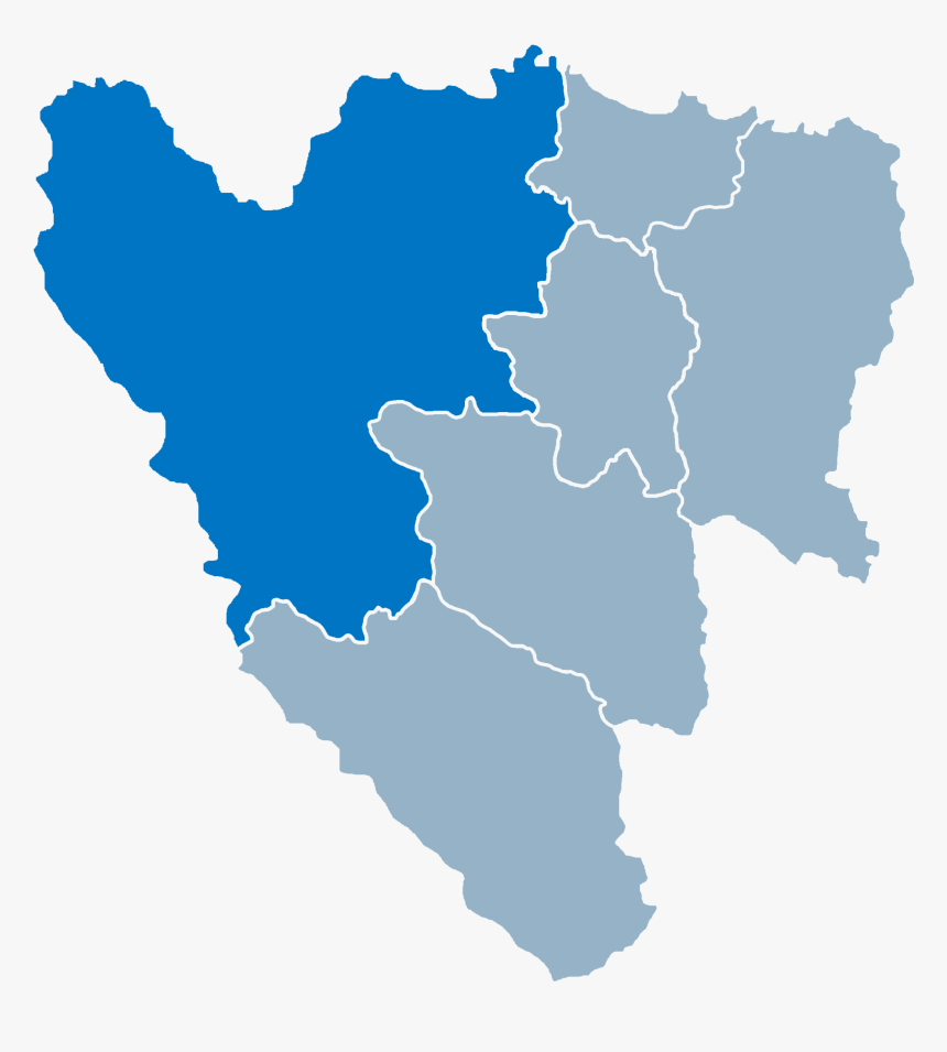 Deanery Of Bihać Location Map - Central Valley Chile Location, HD Png Download