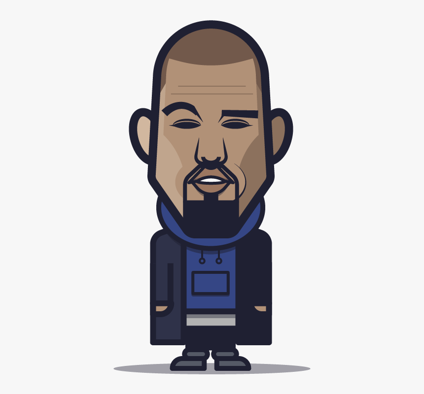 Loogmoji Of Kanye West - Illustration, HD Png Download