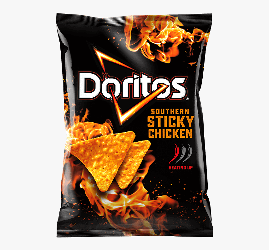 Doritos® Sticky Chicken Flavoured Corn Chips - Doritos Southern Sticky Chicken, HD Png Download