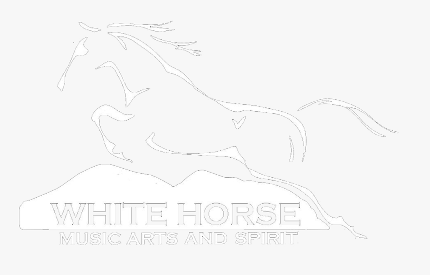 White Horse Black Mountain - Stallion, HD Png Download