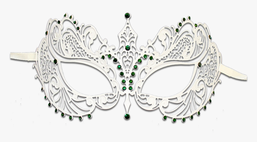 White Masquerade Mask Png Clip Art Transparent - Transparent Png Masquerade Mask Background, Png Download
