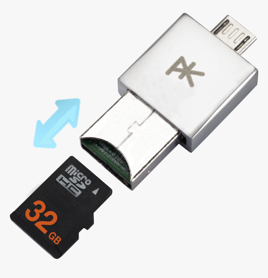 K 2 Pkparis Android Usb Key - Memory Card, HD Png Download