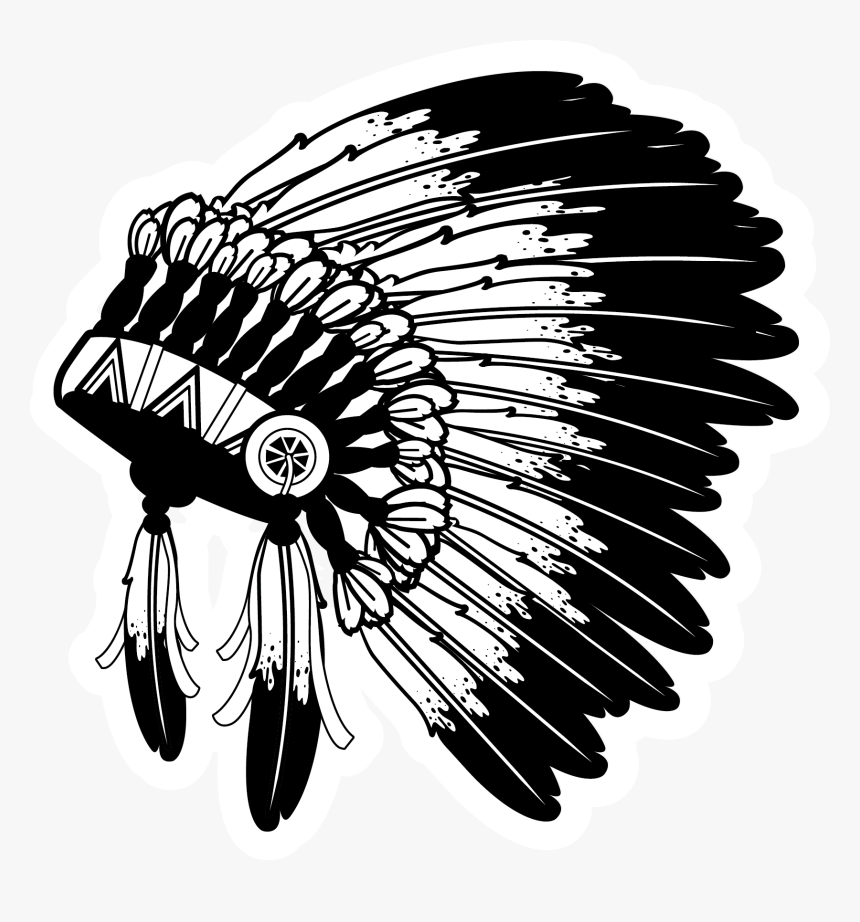 Native American Headdress Illustration - Native American Headdress Transparent, HD Png Download