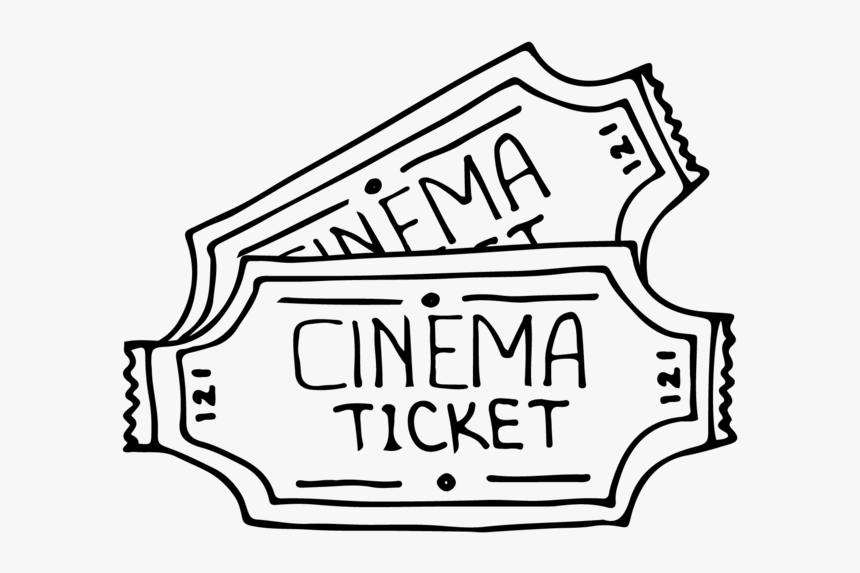 Cinema Set 74 Icons 08 - Ticket Cinéma Drawing Png, Transparent Png
