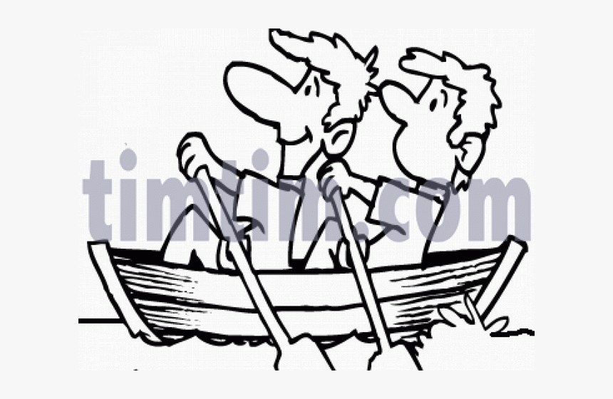 Drawn Yacht Rowing Boat, HD Png Download