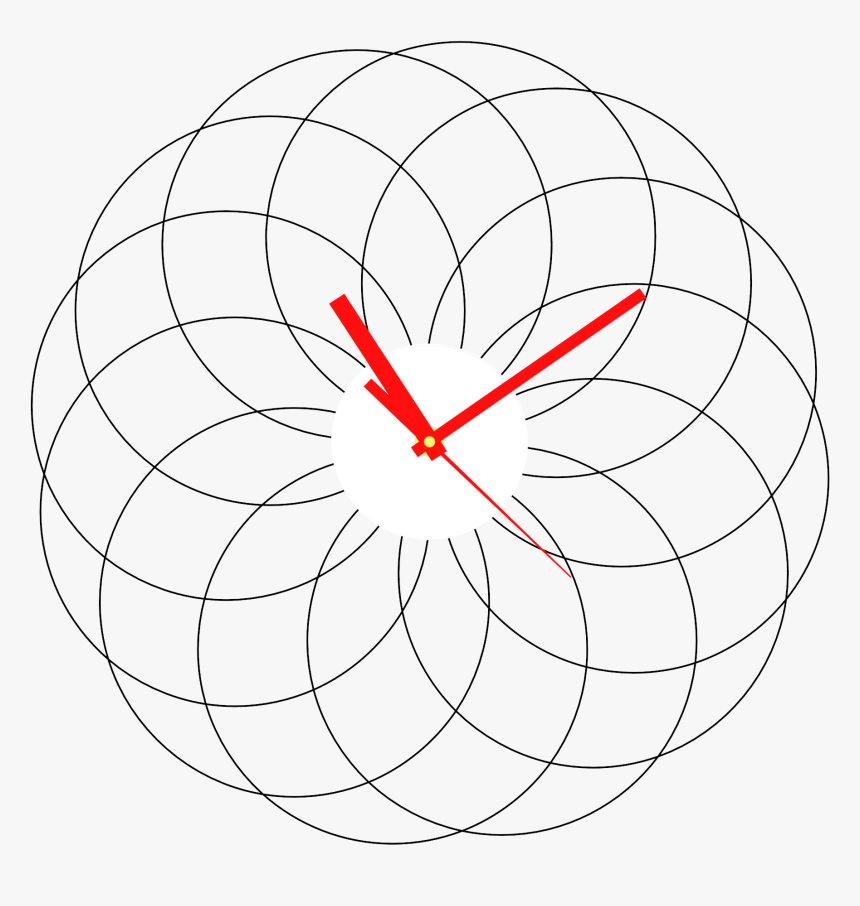 Clock Png Clipart - Line Art, Transparent Png