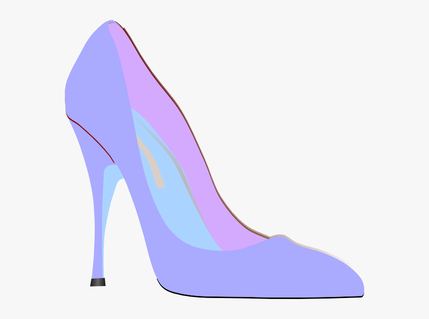 Purple Heel Clip Art At Clker - High Heel Clipart No Background, HD Png Download