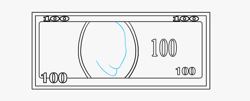 How To Draw Dollar Bill - Circle, HD Png Download