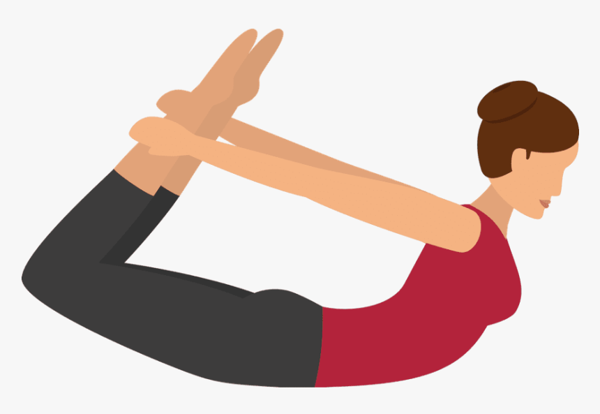 Lower Back Clasp Pose - Dhanurasana, HD Png Download
