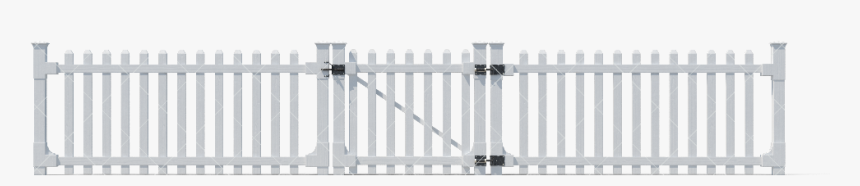 #white #picketfence #fence - Picket Fence, HD Png Download