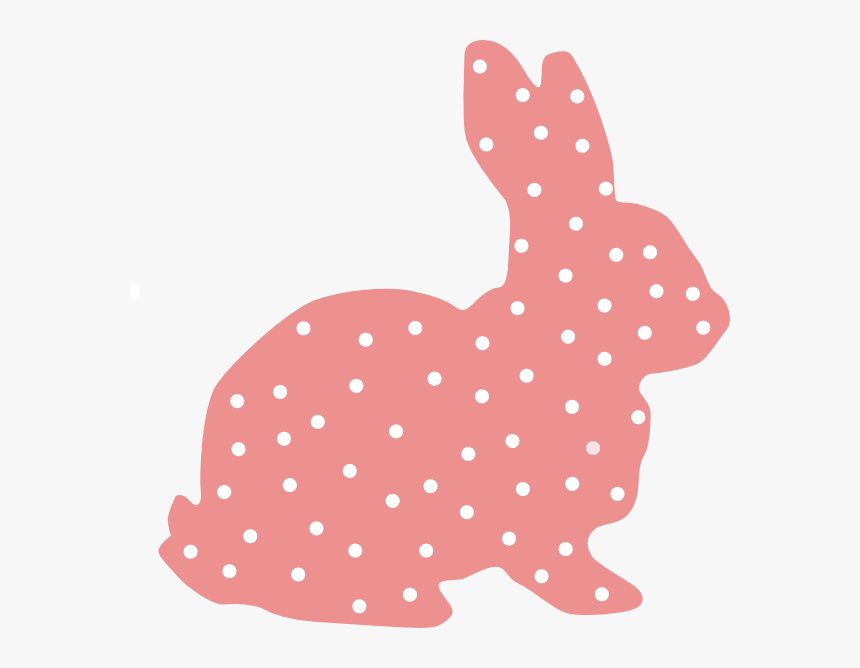 Pink Bunny Silhouette, HD Png Download