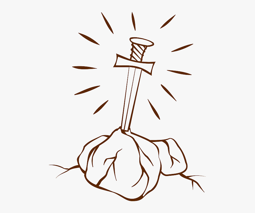 Excalibur, Legend, Sword, England, Stone, Rock - Sword In The Stone, HD Png Download