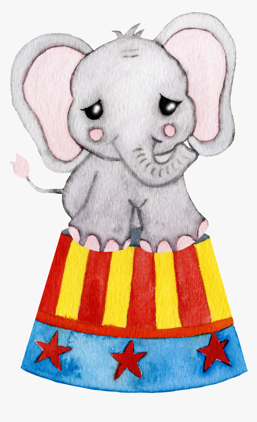 Hand Painted Baby Elephant Png Transparent - Portable Network Graphics, Png Download