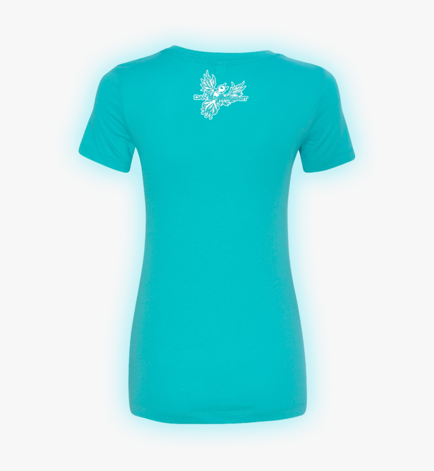 Baby Elephant Shirt Preview Back - Turquoise Plain Blue T Shirt, HD Png Download