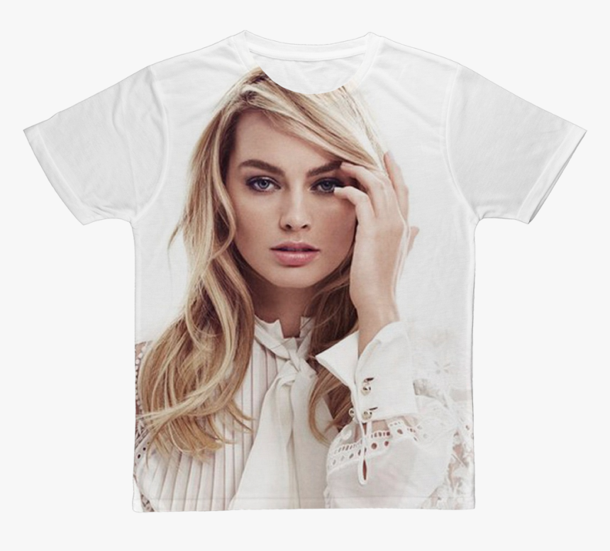 Margot Robbie ﻿classic Sublimation Adult T-shirt 
 - Margot Robbie T Shirt, HD Png Download