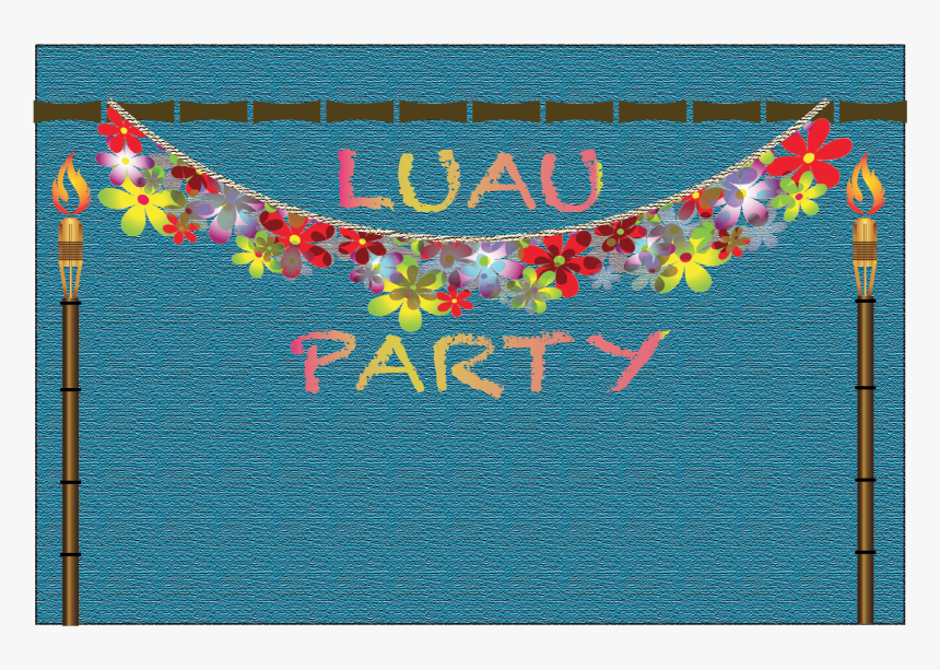 Hawaiian Luau Themed Birthday Party For Kids - Banner, HD Png Download