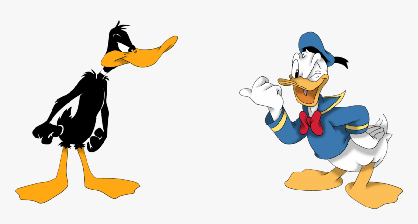 Daffy Duck Woth Donald Png Image - Daffy Duck And Donald Duck, Transparent Png