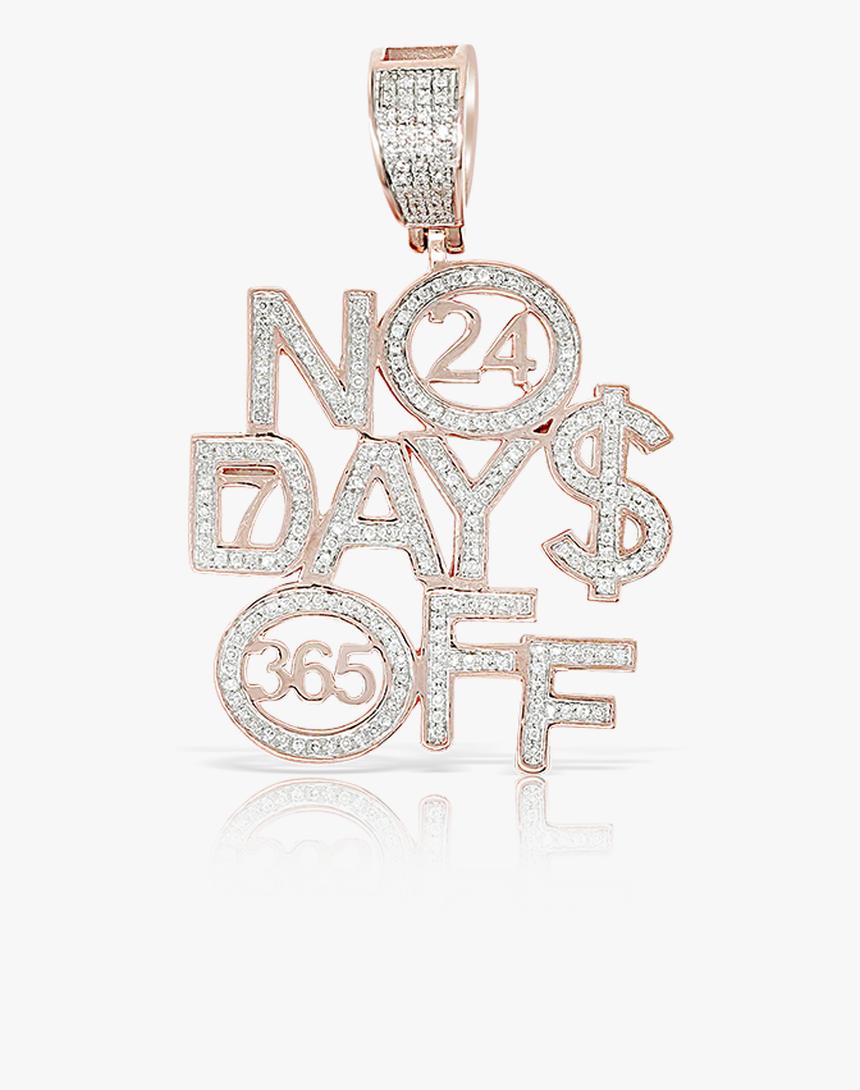 10k Rose/yellow Gold No Days Off Pendant - Locket, HD Png Download