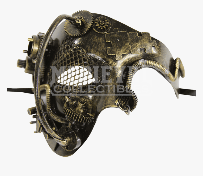 Bauer Steampunk Consolidator Punk Masquerade Mask Men - Terminator Half Face Png, Transparent Png
