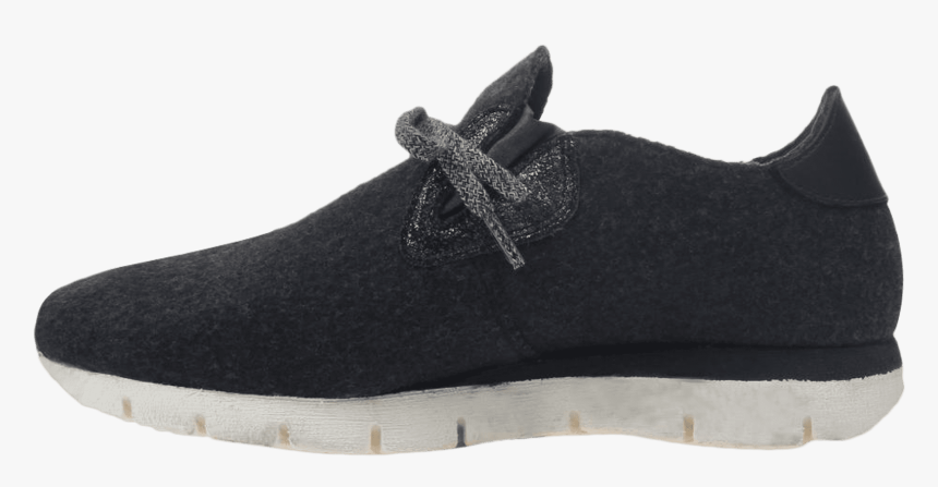 Womens Wool Sneaker Radius In Charcoal Inside View - Suede, HD Png Download