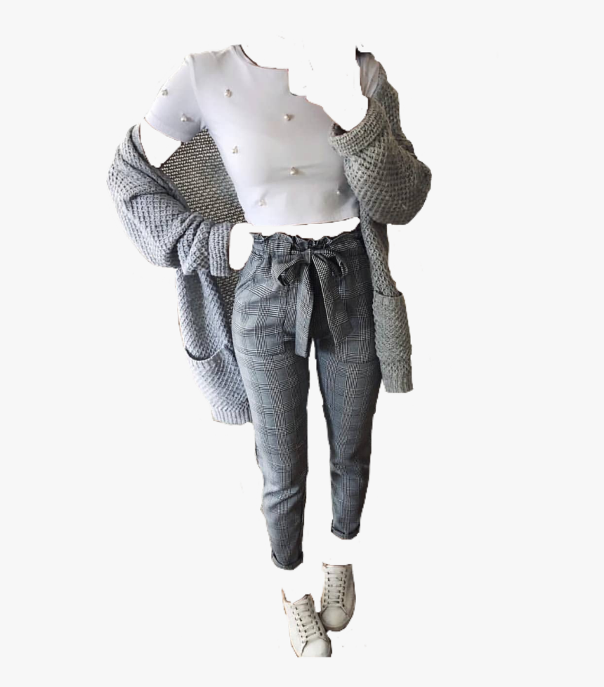 #outfit #white #grey #sneaker #png #pngs #freetoedit - Polka Dot, Transparent Png