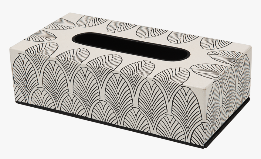 Artistic Deco Tissue Box Decorative Tissue Box Png - Monochrome, Transparent Png
