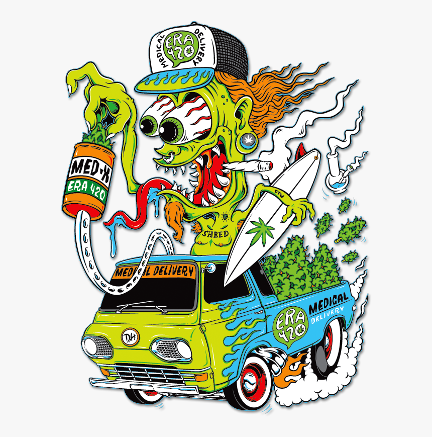Company/band Collabs, Branding, & Logo Design On Behance - Rat Fink Smoke Illustration, HD Png Download