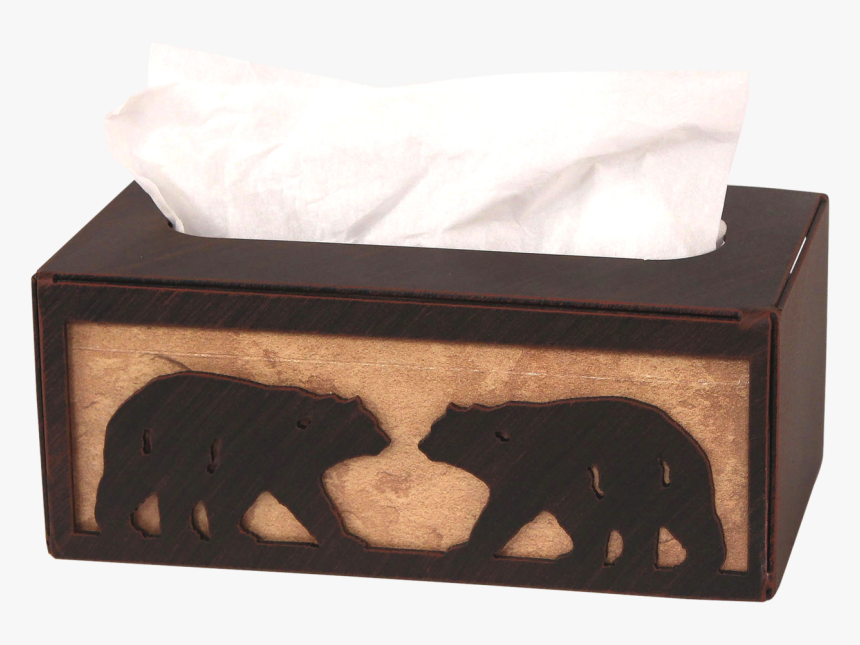 Iron Bear Rectangle Tissue Box Cover - Grizzly Bear, HD Png Download