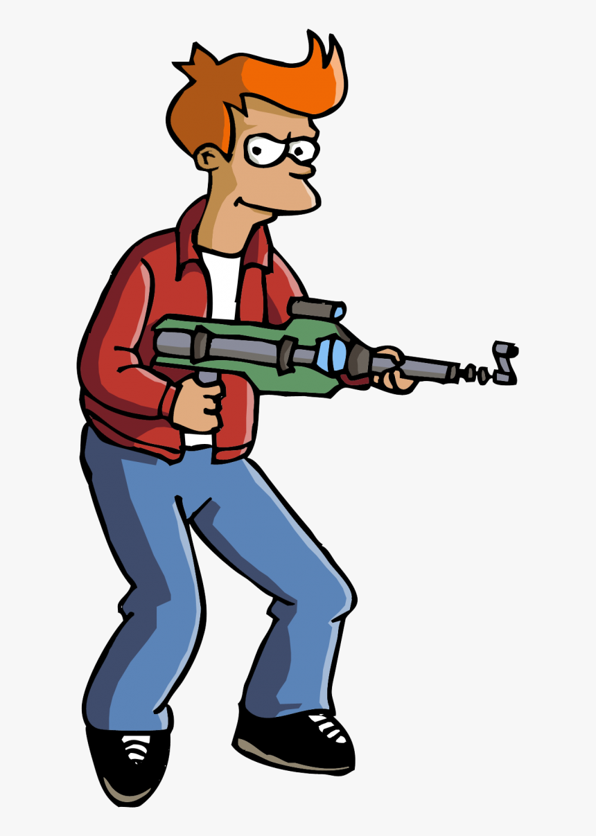 Futurama Fry Gun Png Image - Philip J. Fry, Transparent Png