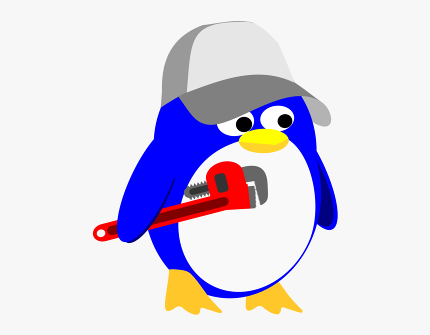 Flightless Bird,wing,artwork - Penguin Plumber, HD Png Download