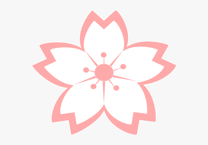 Alice Svg Clip Arts - Sakura Vector Black And White, HD Png Download