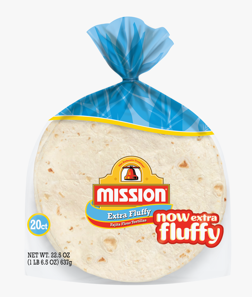 Yellow Corn Tortilla , Png Download - Mission Extra Fluffy Tortillas, Transparent Png