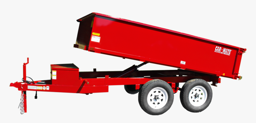 Equipment Trailer Hydraulic Dump Deck Over Wheel - Trailer, HD Png Download