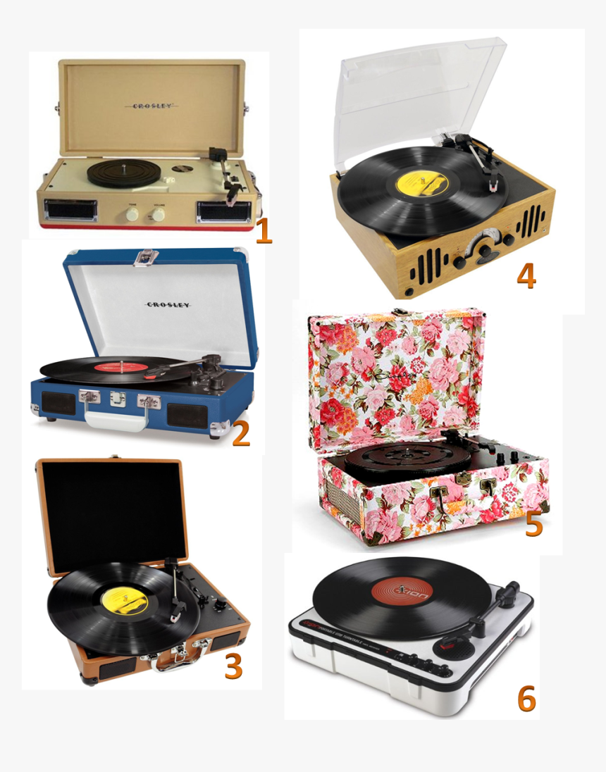Turntables - Crosley Pink Floral Record Player, HD Png Download
