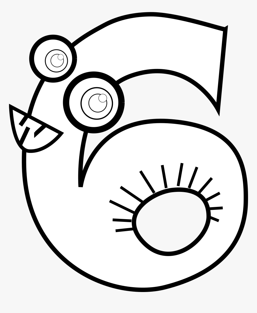 Turntable Clipart - Number 6 Clipart, HD Png Download