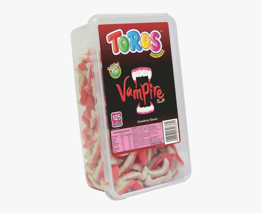 Vampire Teeth - Strawberry 01-min - Stick Candy, HD Png Download