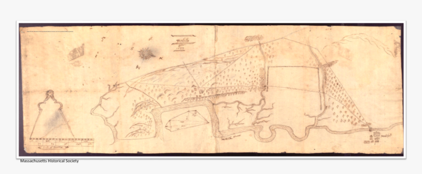 Ten Hills Manuscript Map Created By Farm Owner, John - Sketch, HD Png Download