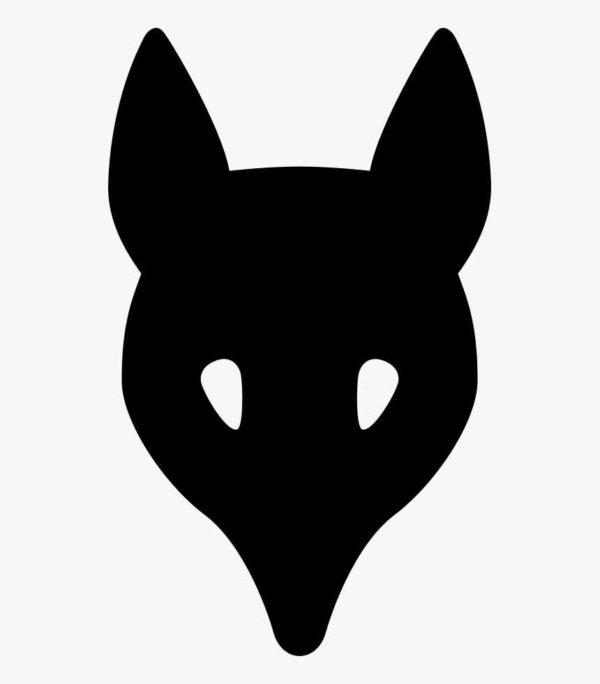 Wolf Head Silhouette Svg Clip Arts - Silueta De Cabeza Lobo, HD Png Download