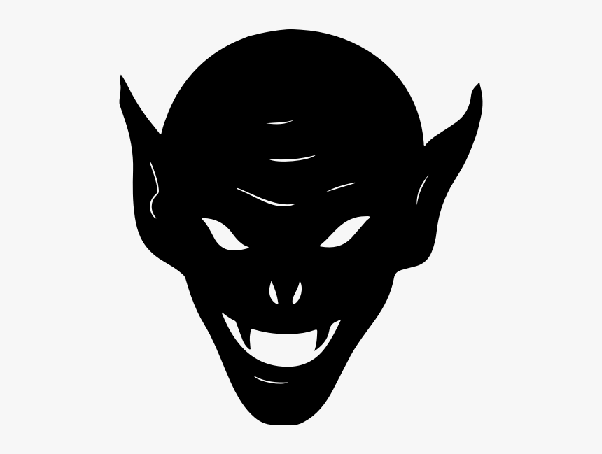 Goblin Head Silhouette - Goblin Head, HD Png Download