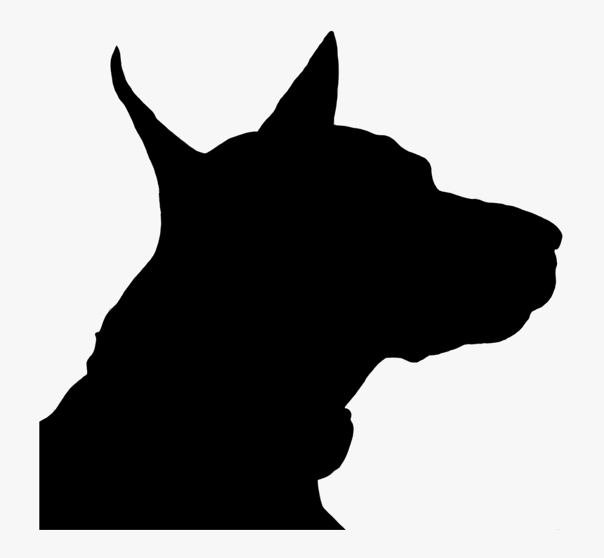 Transparent Dog Head Clipart Black And White Siluetas De Perros Png