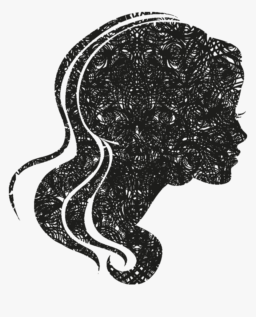 Female Head Silhouettes Png - Hair Vector Free, Transparent Png