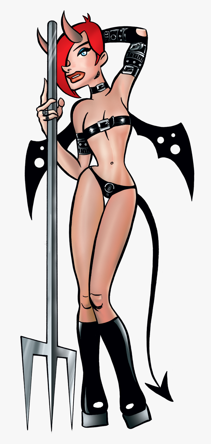 Sexy Goth Cartoon Girl, HD Png Download