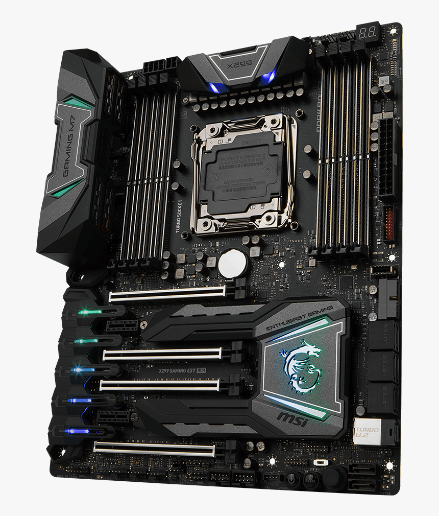 Motherboard Png Background Image - Msi X299 Gaming M7 Ack, Transparent Png