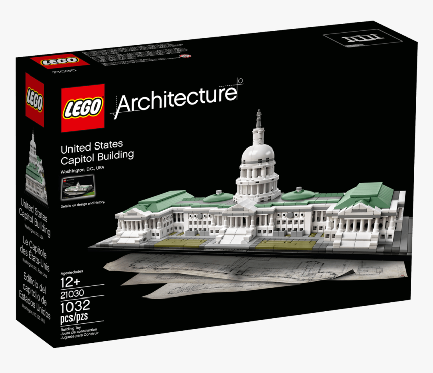 21030 United States Capitol Building - Lego 21030, HD Png Download