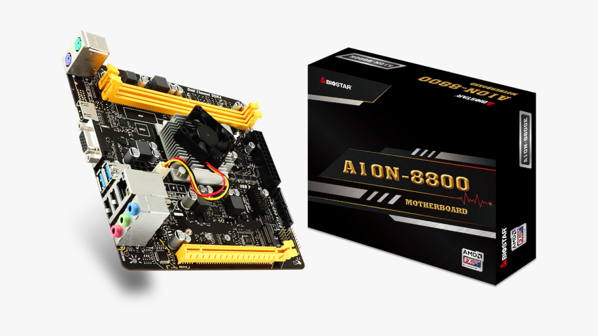 Biosstar Amd A10n-8800e Soc Motherboard - Motherboard Biostar A10n 8800e, HD Png Download