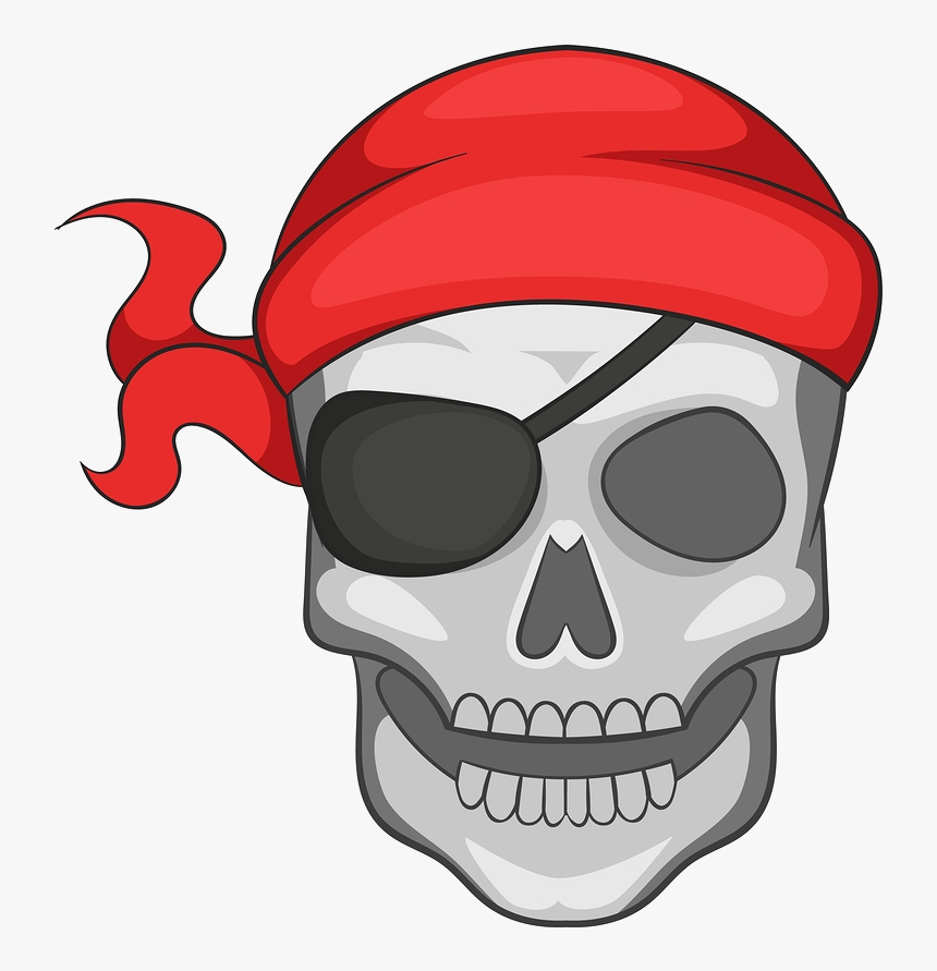 Skull And Crossbones Cartoon, HD Png Download