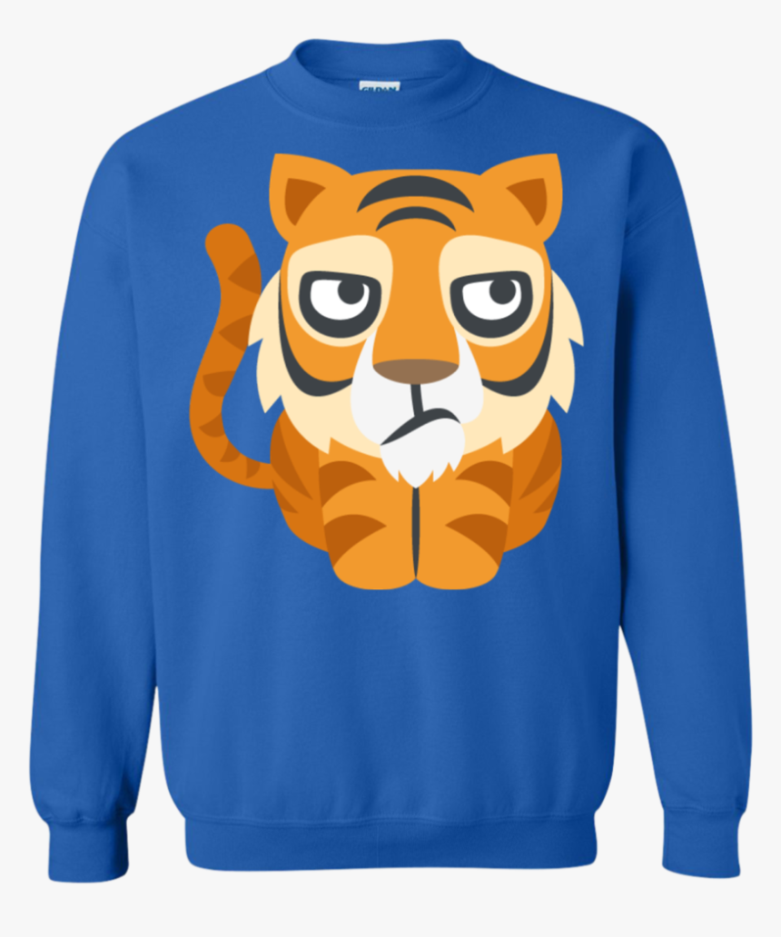 Bored Tiger Emoji Sweatshirt - Portable Network Graphics, HD Png Download